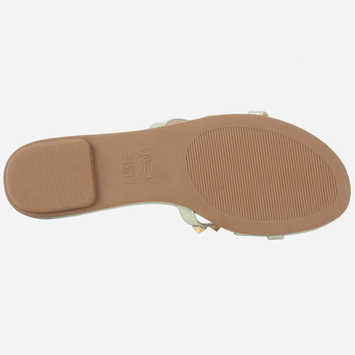 Womens "SKYLER" Stud Adorned Thong Summer Slippers