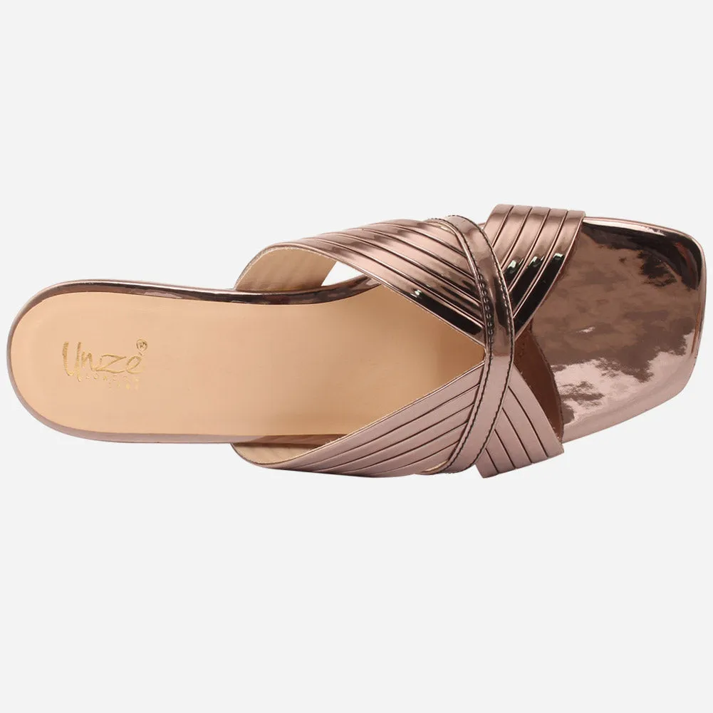 Womens "ZEEQ" Stripy Everyday Slip-ons Shoes