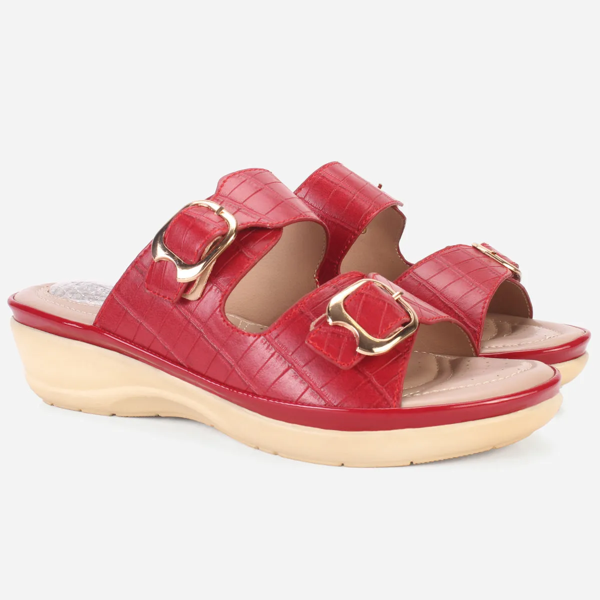 Womens "ZITOPA" Comfy Everyday Casual Wedge Slippers