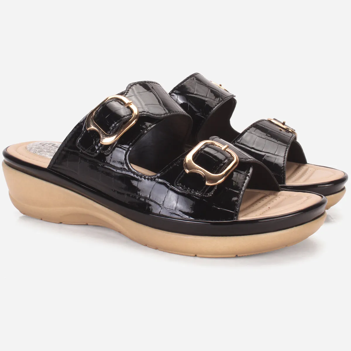 Womens "ZITOPA" Comfy Everyday Casual Wedge Slippers