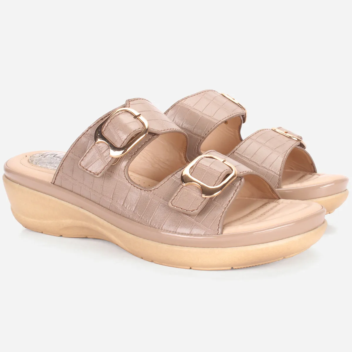 Womens "ZITOPA" Comfy Everyday Casual Wedge Slippers