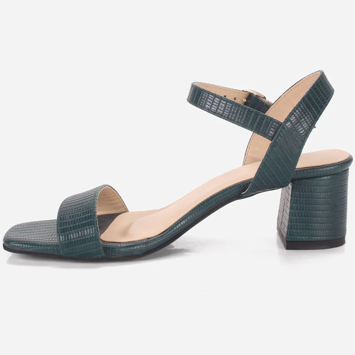 Womens "ZOYIA" Open Toe Block Heeled Sandals