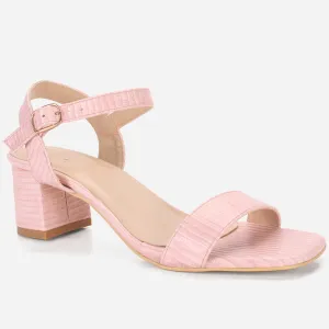 Womens "ZOYIA" Open Toe Block Heeled Sandals