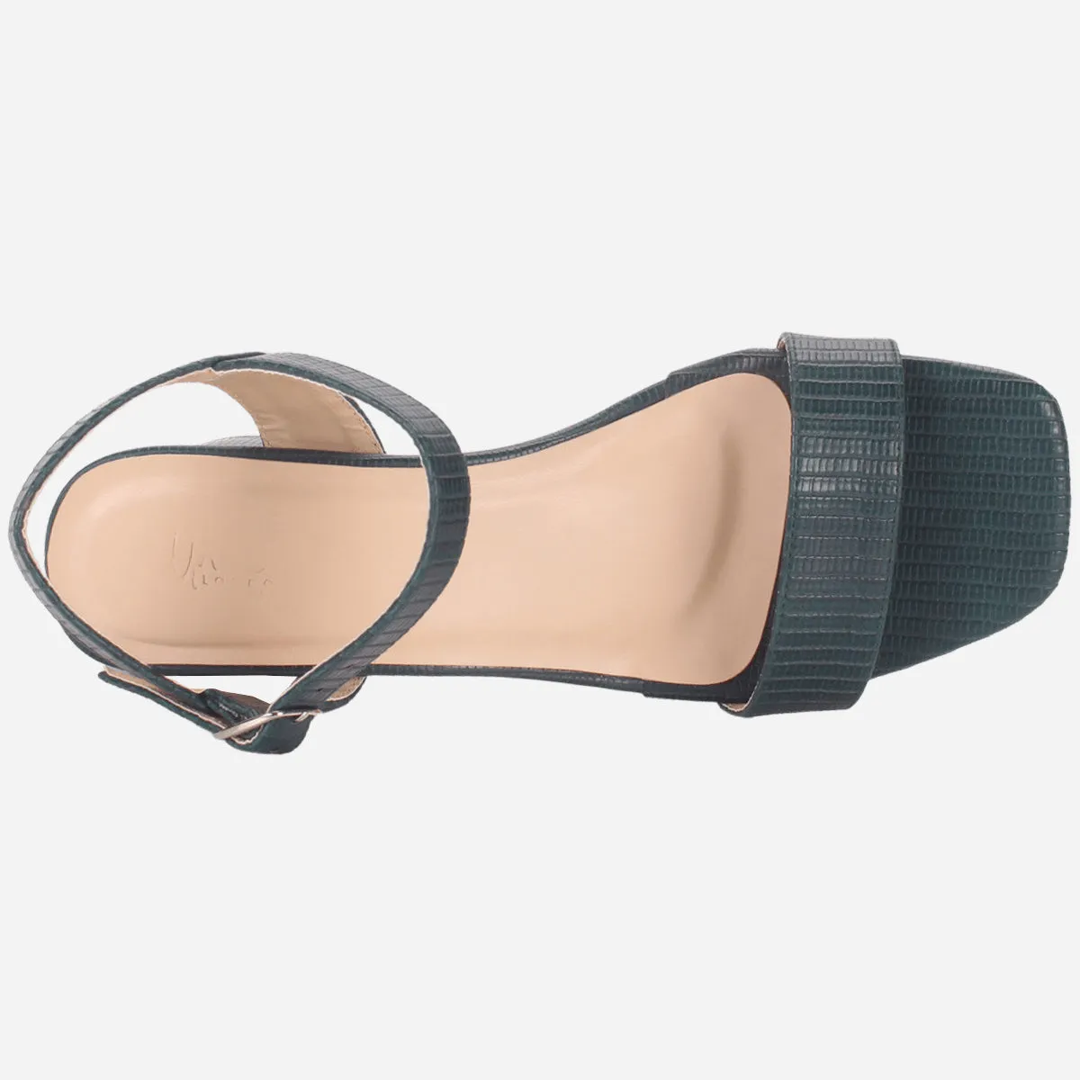 Womens "ZOYIA" Open Toe Block Heeled Sandals