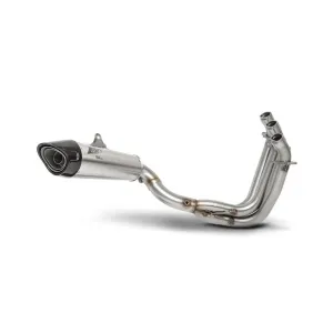 Zard Stainless Full System - Removable Baffle - Black Coated Carbon End Cap